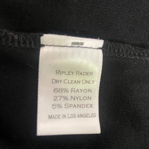 Ripley Rader Ponte Knit Wide Leg Pant Black Size 2 Small - Picture 7 of 8